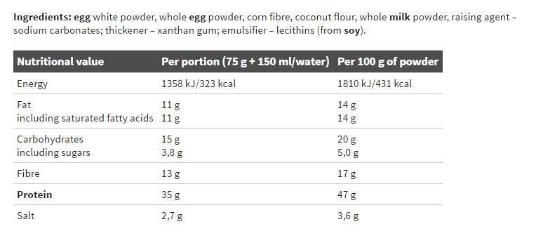 HI Pro Omelette Gold - 825 grame