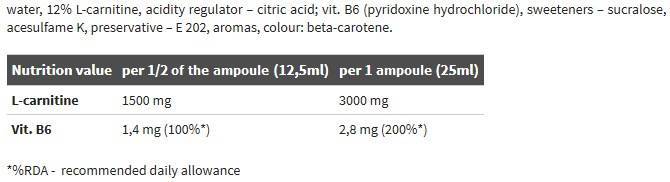 L-CARNITINE 3000 EXTREME SHOT - 25 ml