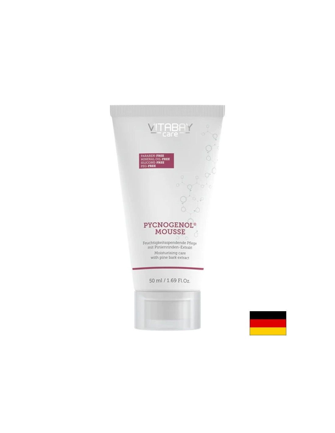 Mousse hidratanta pentru maini si corp, cu extract de scoarta de pin Pycnogenol, 50 ml