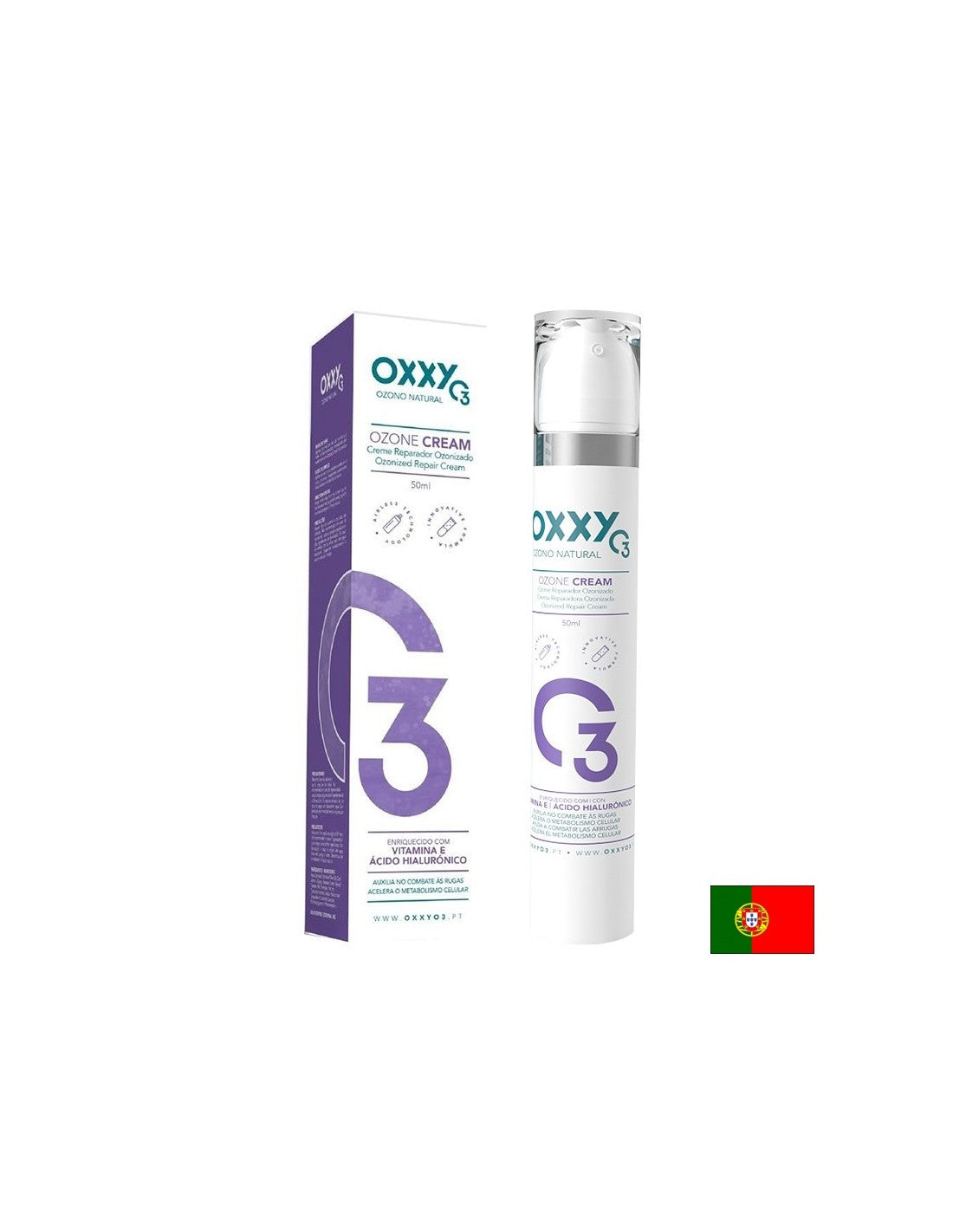 Озониран крем за сияйна и защитена кожа на лицето, 50 ml