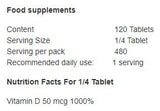 Vitamina D3 8000 UI 120 tablete