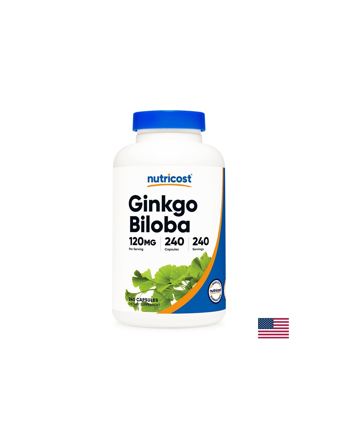 Memory - Ginkgo Biloba, 120 mg/ 240 capsule Nutricost