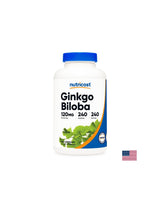Memory - Ginkgo Biloba, 120 mg/ 240 capsule Nutricost