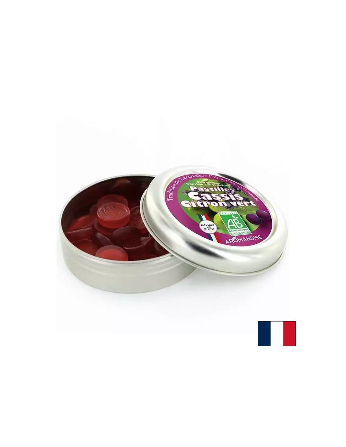 Pastile cu coacăze negre și lime, 45 g