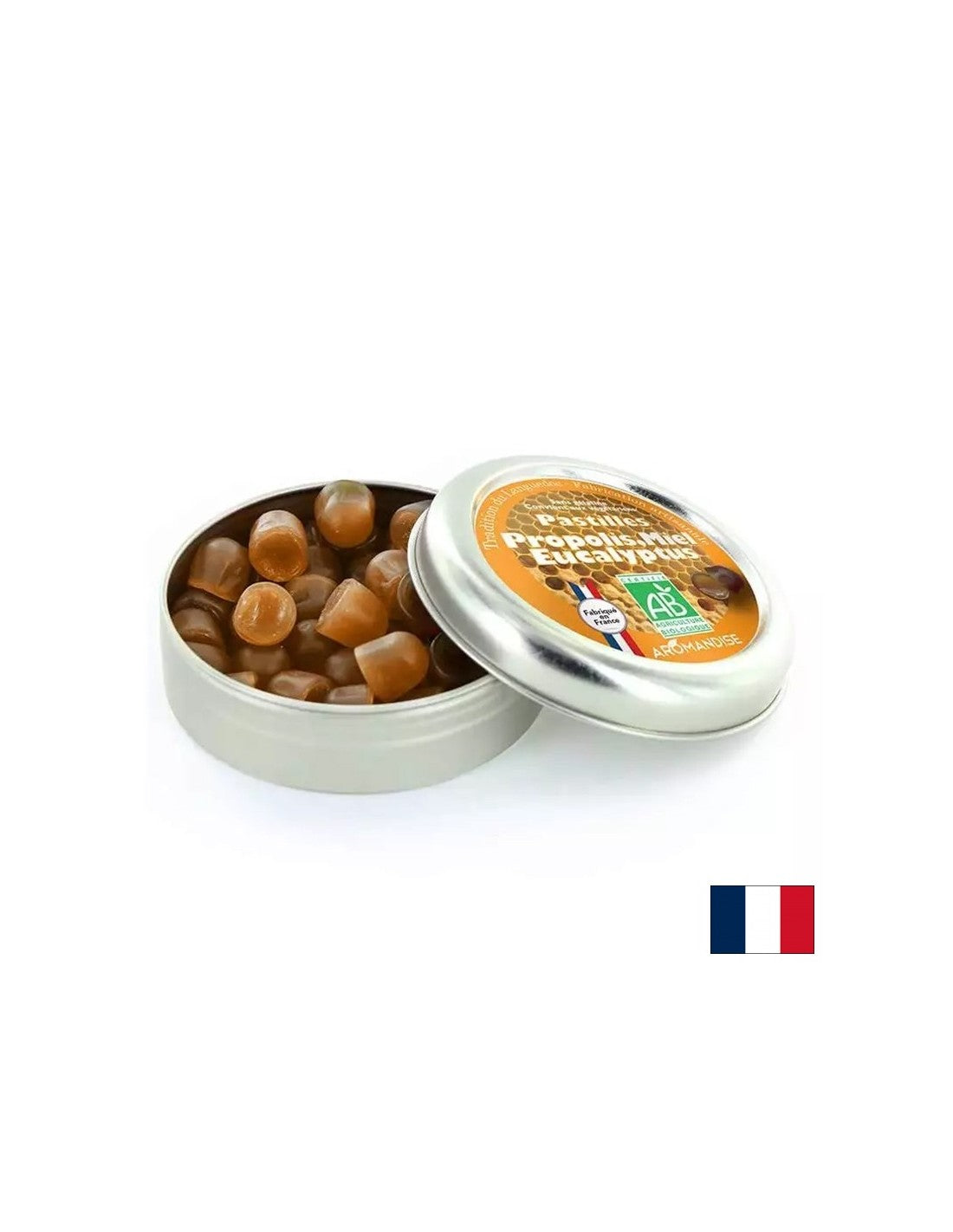 Pastile cu propolis, miere și eucalipt, 45 g