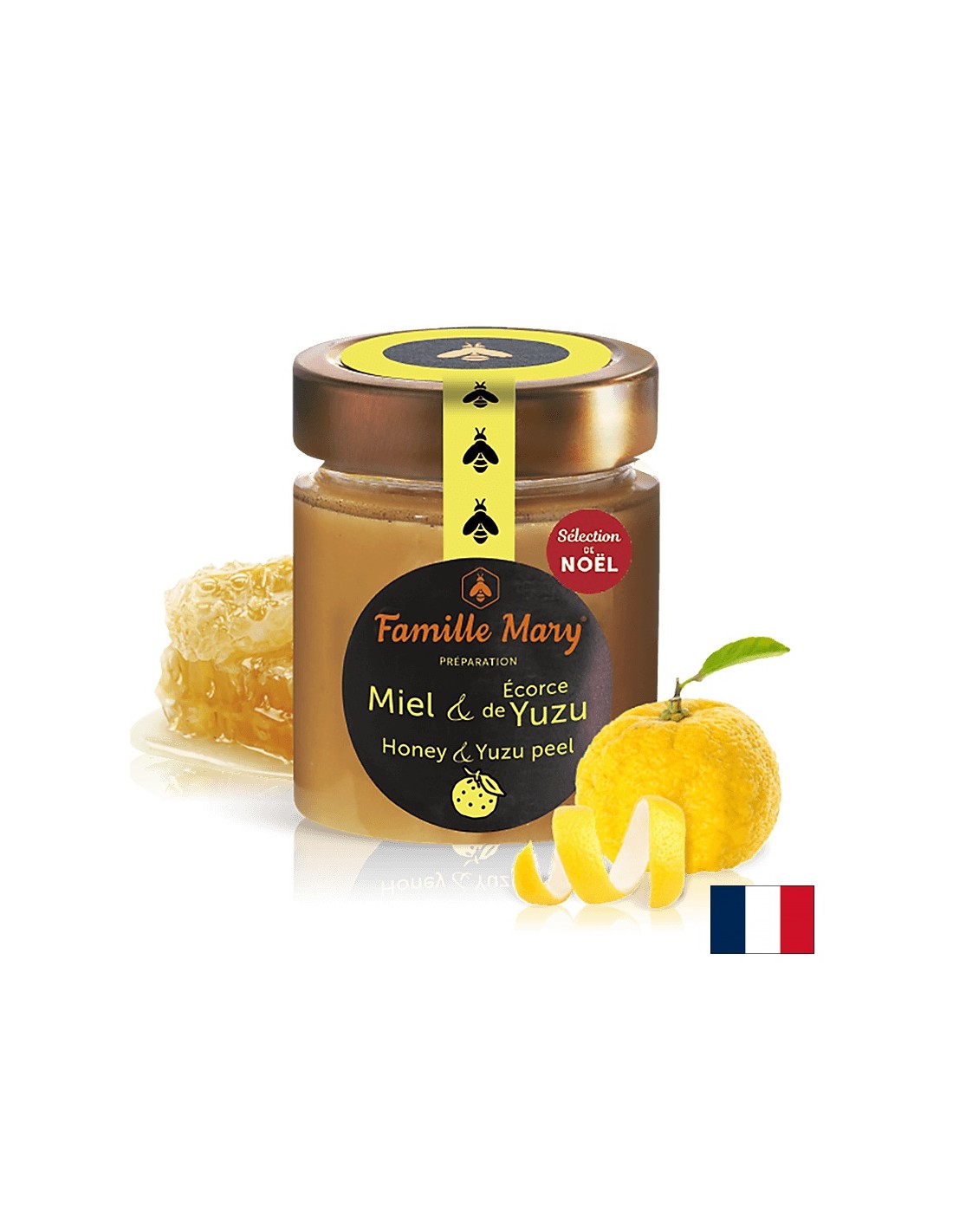 Miere din flori frantuzesti si scoarta de Yuzu, 170 g