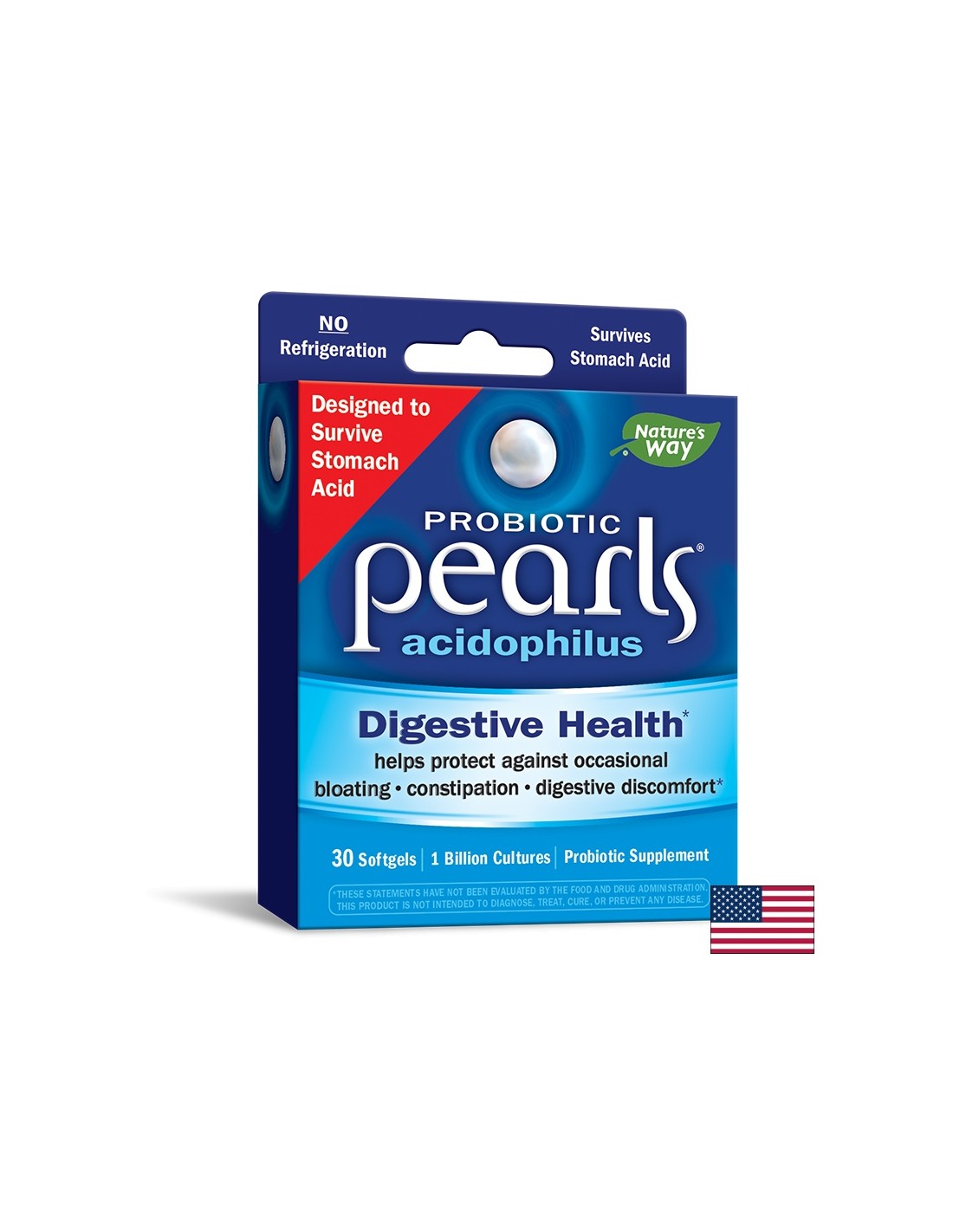 Pearls® Probiotic / Pearls® Probiotic, 1 miliard de probiotice active x 30 capsule moale Nature's Way