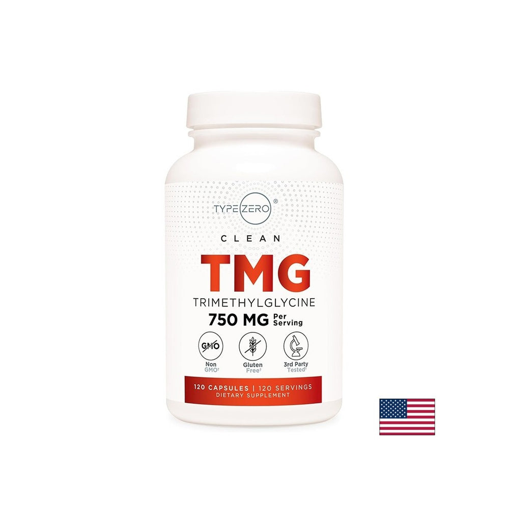 Susține niveluri normale de homocisteină - TMG (trimetilglicină) TypeZero™, 750 mg x 120 capsule