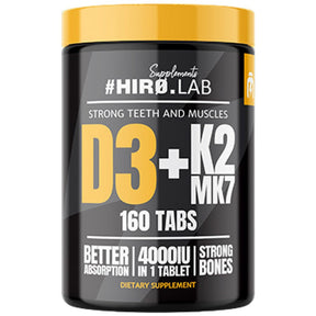 Vitamin D3 4000 + K2 MK7 100 mcg 160 Tablets - Nutra Best Europe