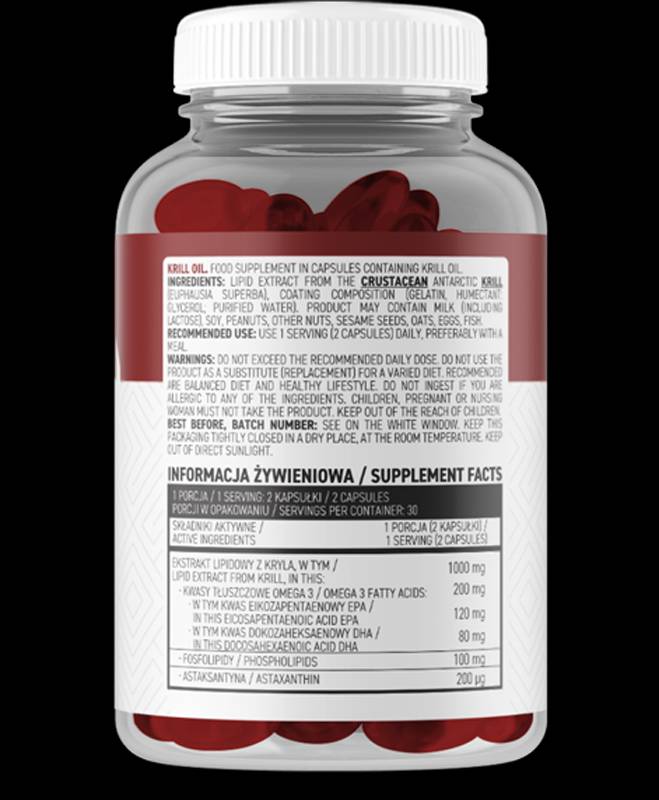 Ulei de Krill 500 mg 60 capsule de gel