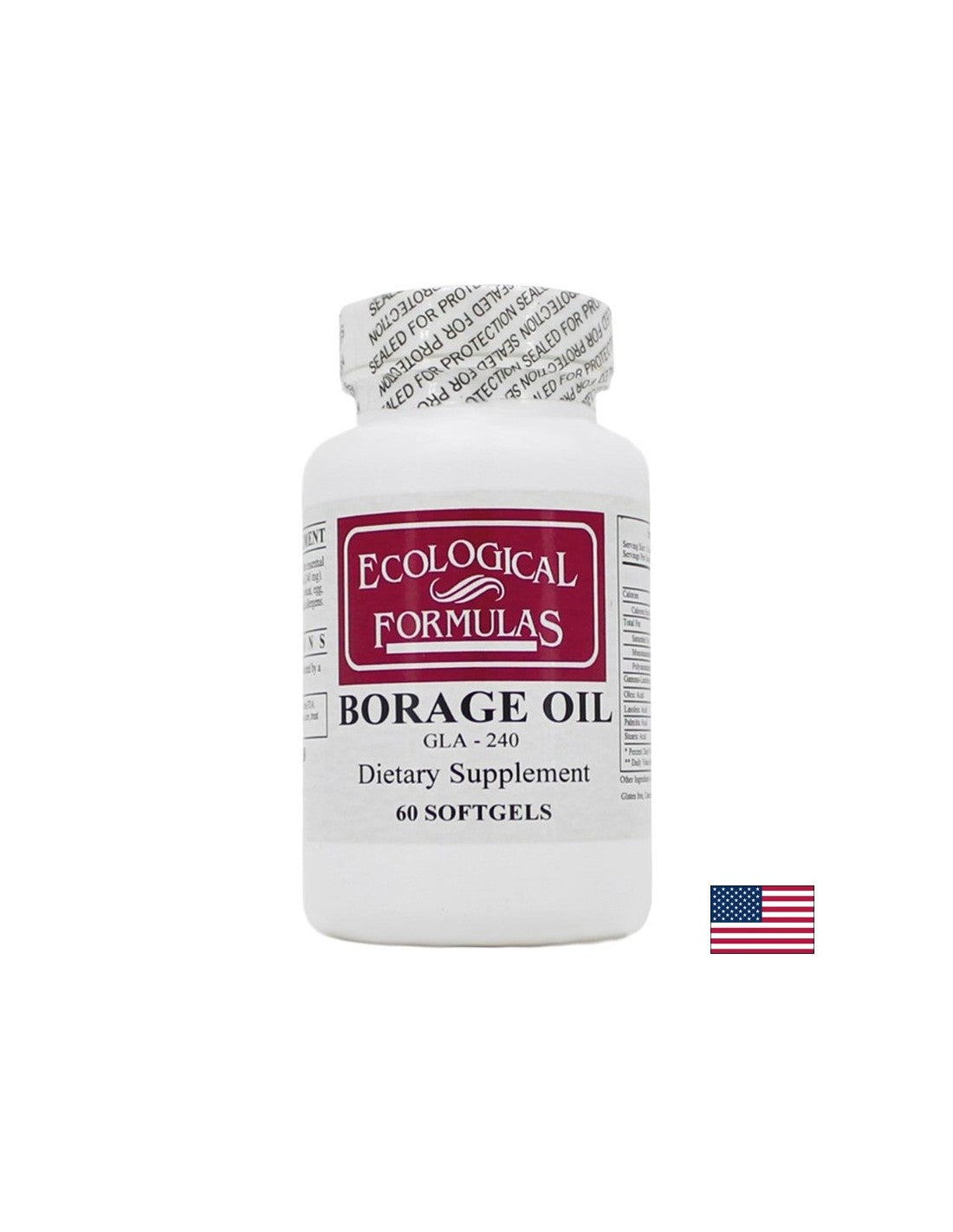 Borage (ulei) GLA 240 - Dezechilibru hormonal, piele inflamată și artrită, 60 capsule moale