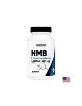 Pentru sport activ - HMB (Beta-hidroxi-beta-metilbutirat), 500 mg/120 capsule, 60 doze Nutricost