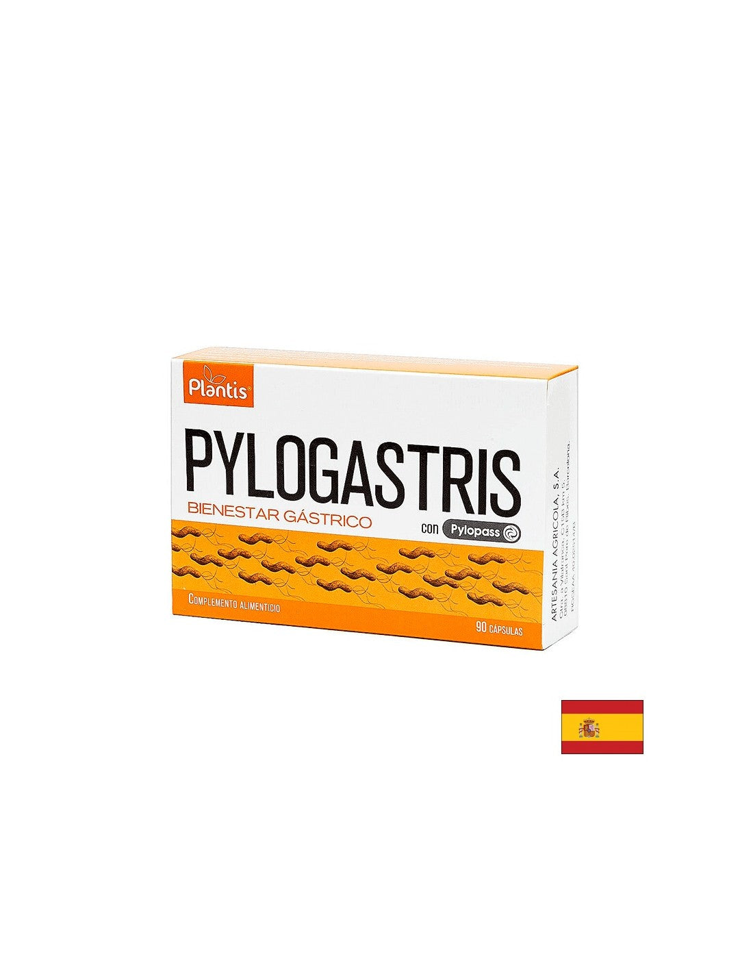 Sănătate intestinală - Pylogastris - Probiotic (L. Reuteri) 100 mg și calciu 135 mg și magneziu 28 mg, 90 capsule