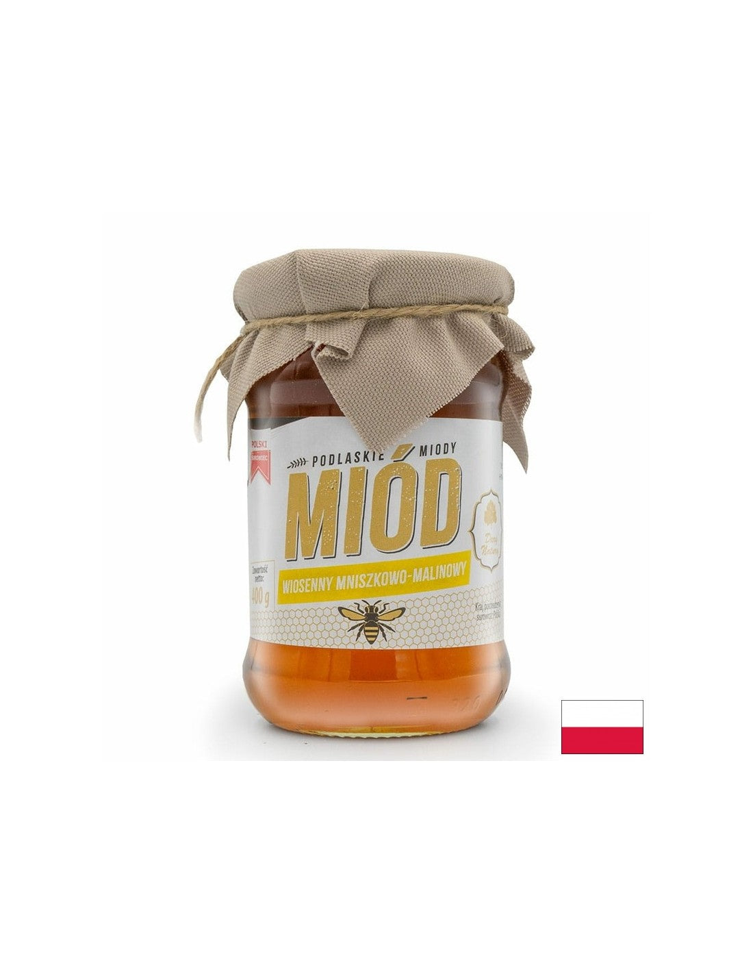 Miere de primăvară de păpădie și zmeură, 400 g Dary Natury