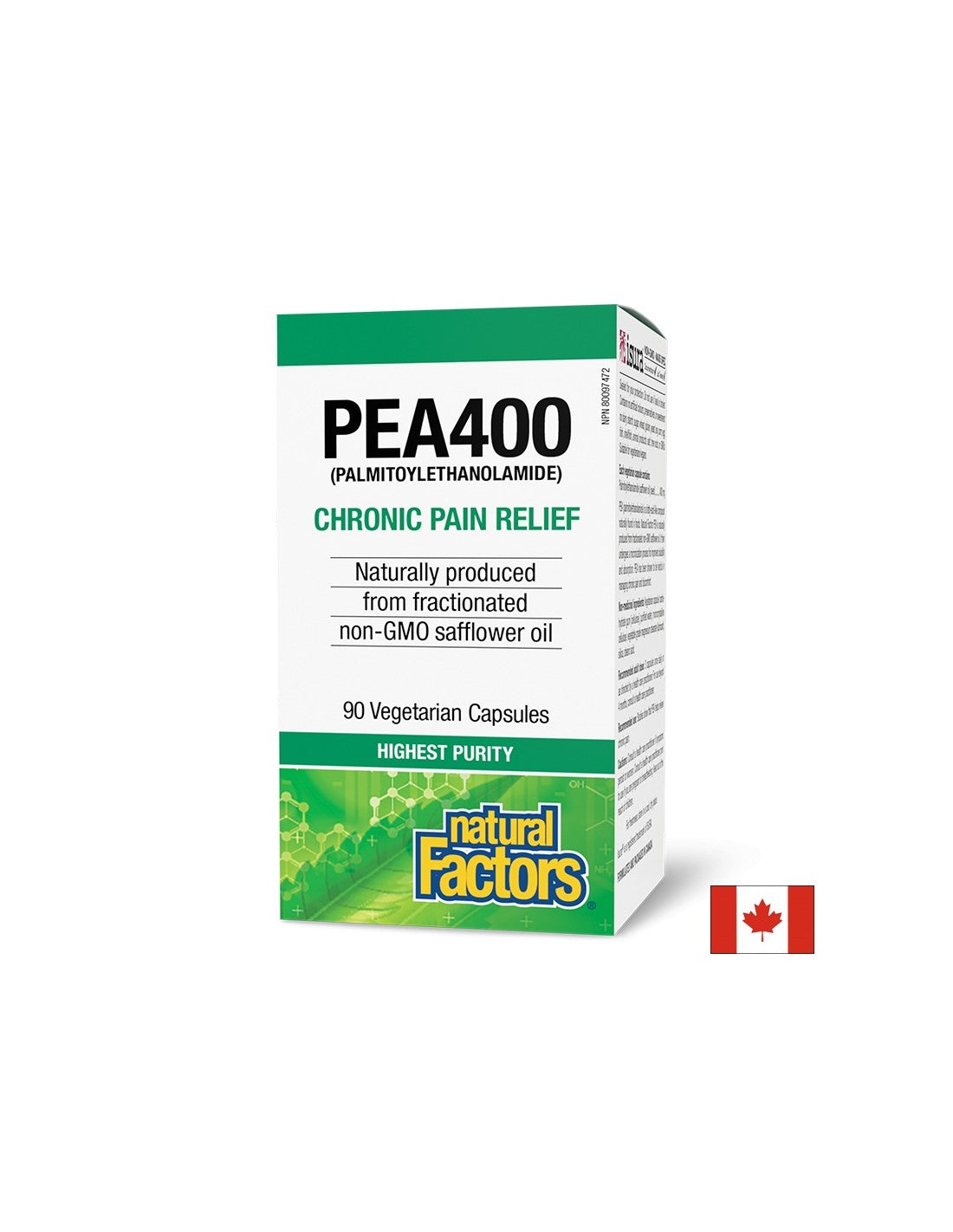 Antidurere și inflamație - PEA (palmitoiletanolamidă), 400 mg x 90 V capsule Natural Factors