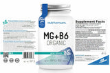 MG + B6 | Magneziu organic + Vitamina B6 - 60 tablete