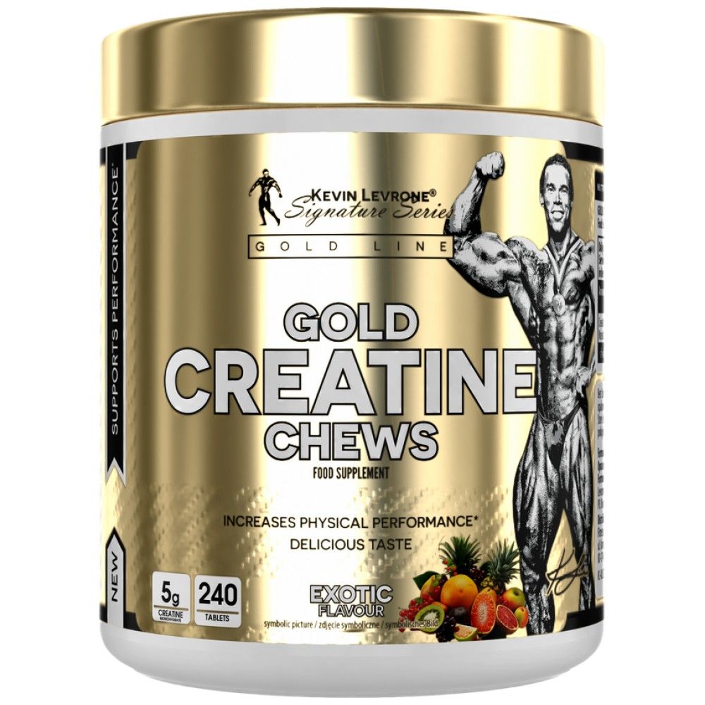 Mestec de creatină de aur | Creatina monohidrat - 240 tablete masticabile