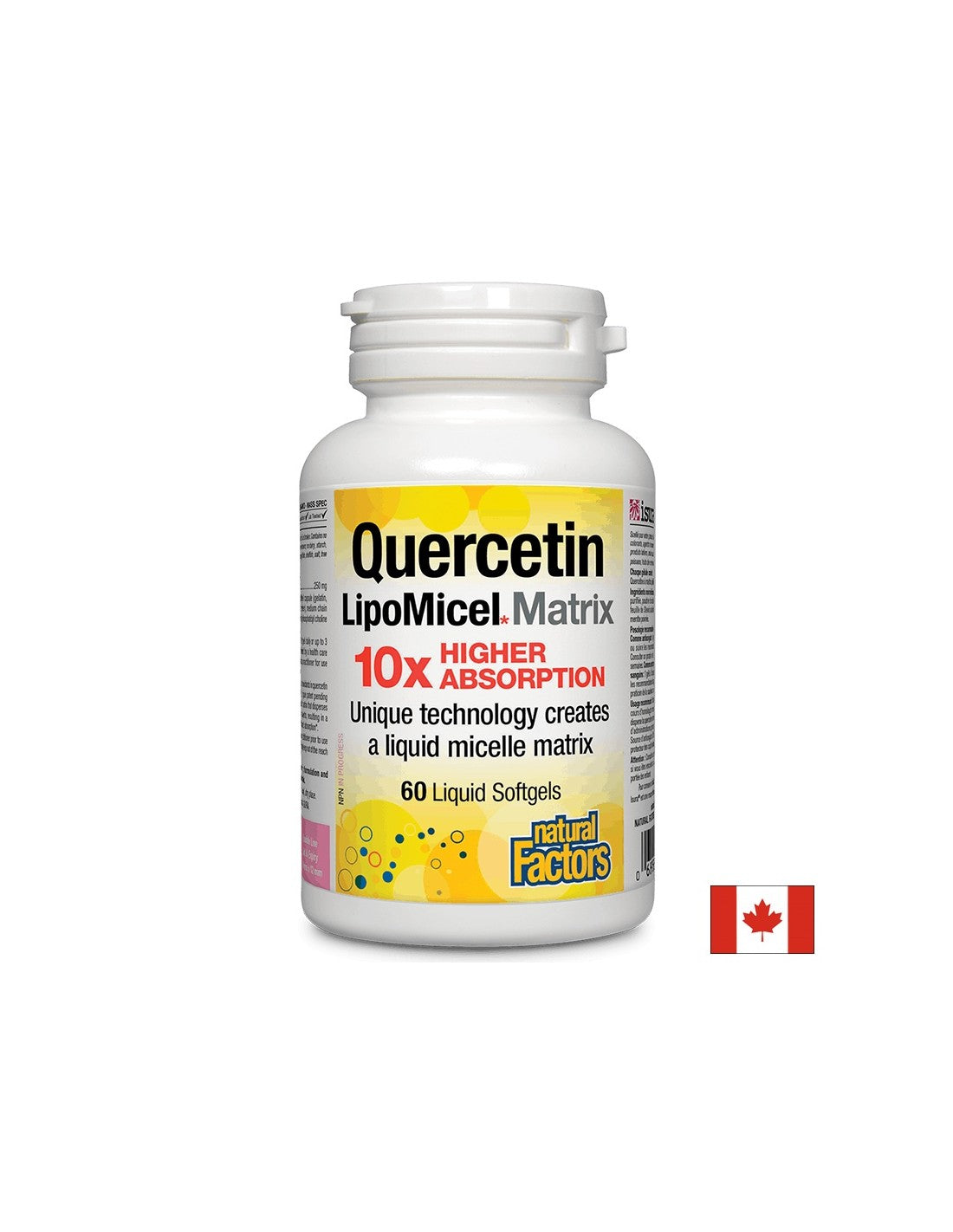 Quercetin 250 mg LipoMicel Matrix - 60 capsule de gel