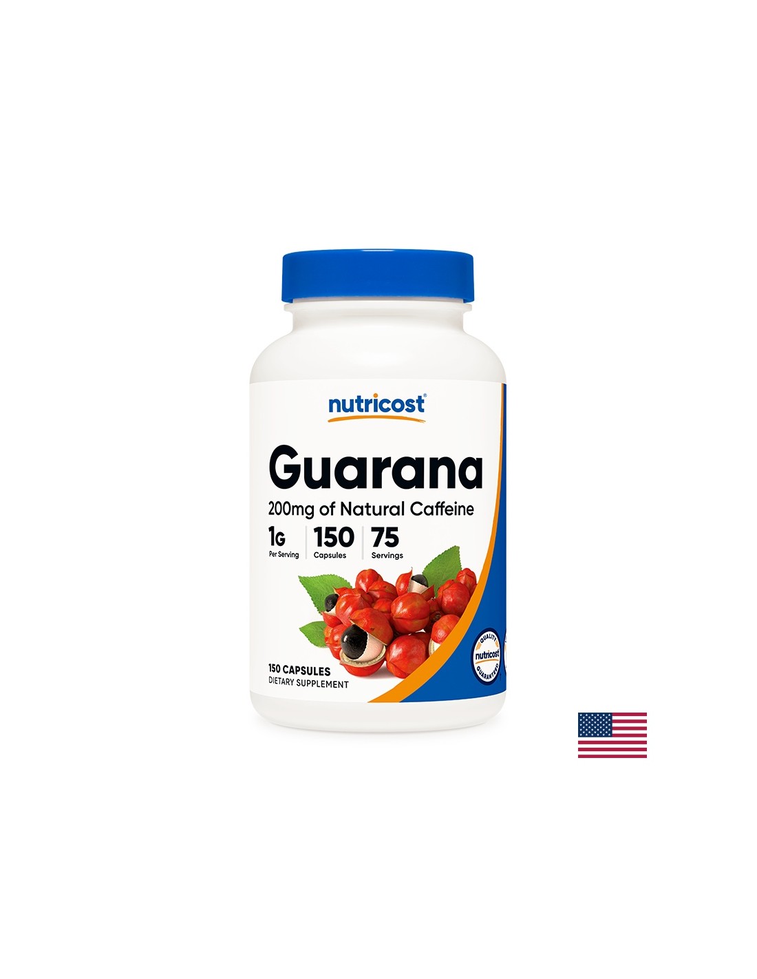 Scaderea in greutate - Guarana, 500 mg/150 capsule Nutricost