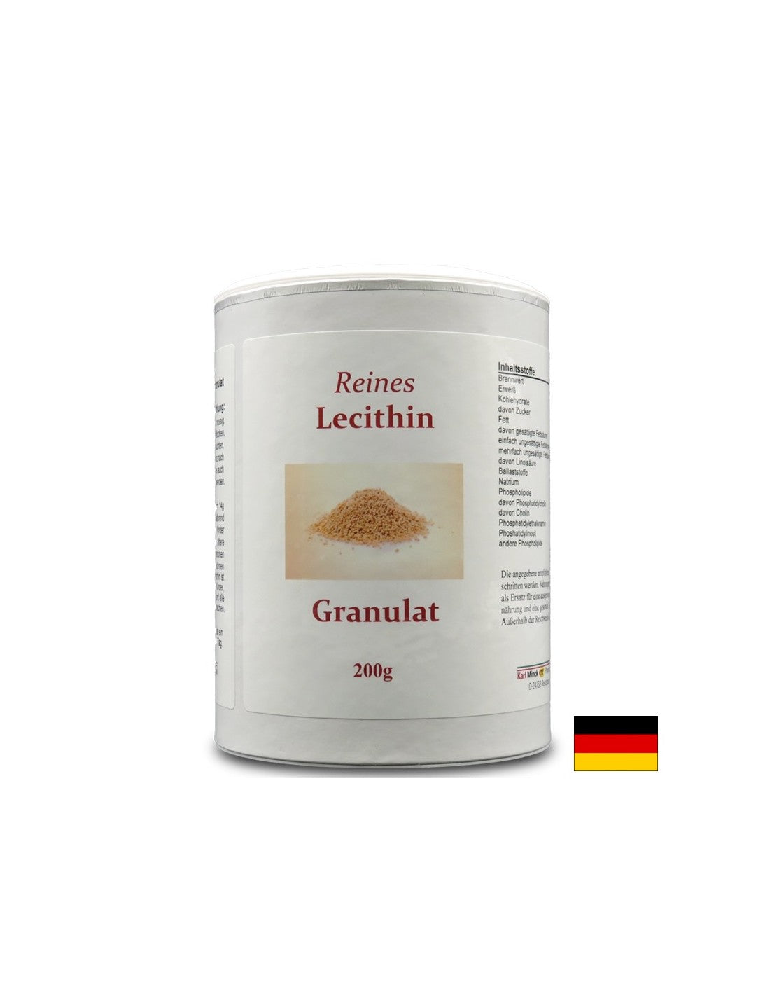 Reines Lecithin Granulat - Lecitină pură în granule, 200 g Karl Minck