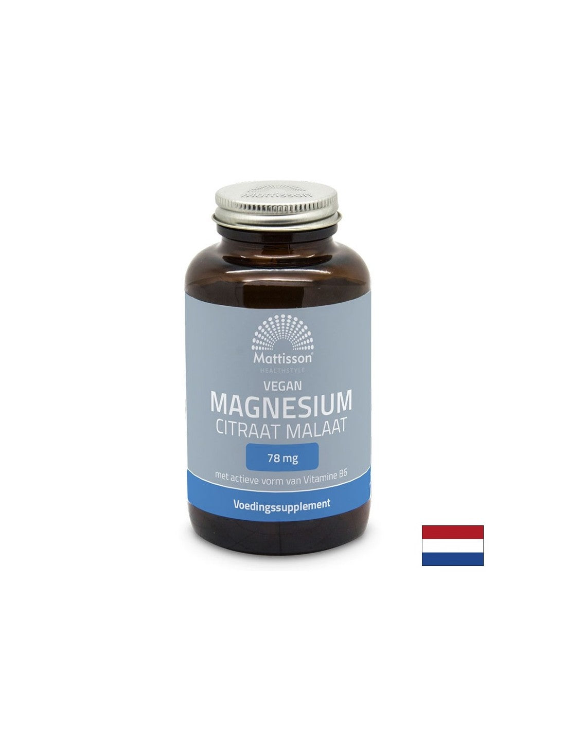 Relaxare musculară și susținere a inimii - Magneziu (citrat, malat), 120 capsule Mattisson Healthstyle