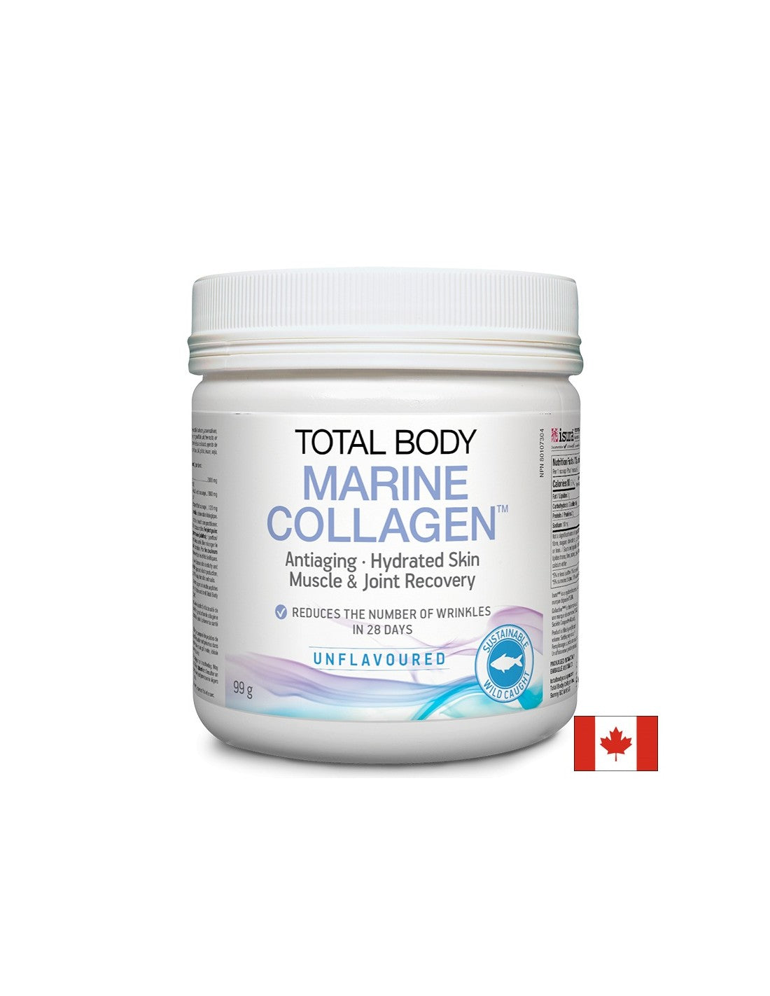 Pulbere de colagen de pește - Total Body Collagen™, 99 g Natural Factors