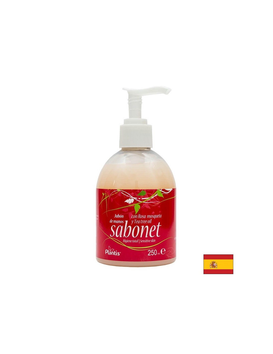 Sapun lichid de maini cu ulei de trandafir si arbore de ceai - Sabonet Plantis®, 250 ml