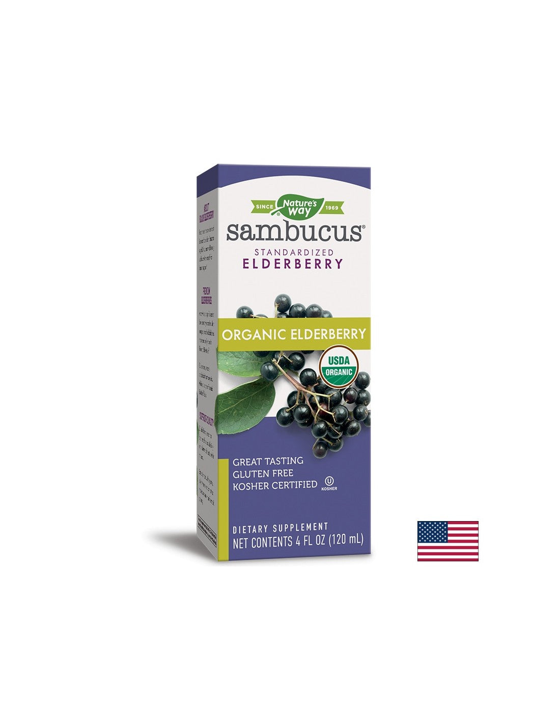 Sirop organic Sambucus x 120 ml Nature's Way