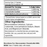 Glucozamină condroitină cu MSM - 90 tablete