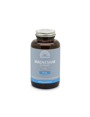 Heart, nerve and muscle function - Magnesium (citrate), 180 capsules Mattisson Healthstyle - Nutra Best Europe