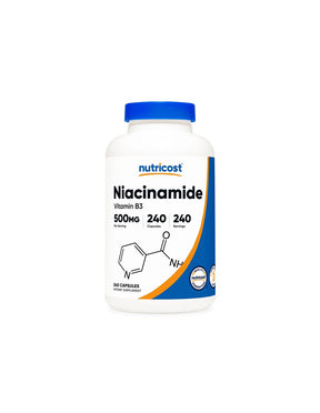 Cardiovascular and nervous system - Niacinamide (Vitamin B3), 240 capsules - Nutra Best Europe