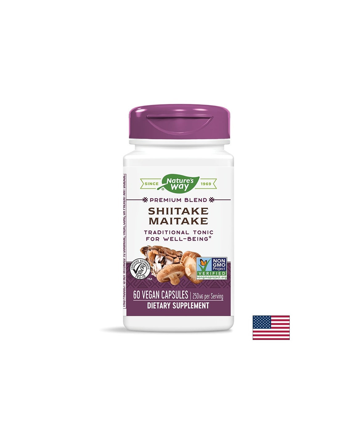 Shiitake &amp; Maitake 250 mg - 60 capsule