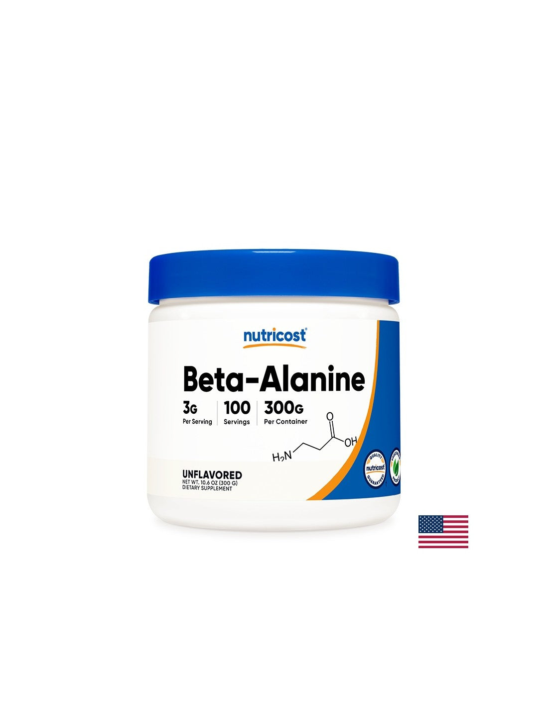 Forță și rezistență - Beta-Alanine, 300 g pulbere Nutricost