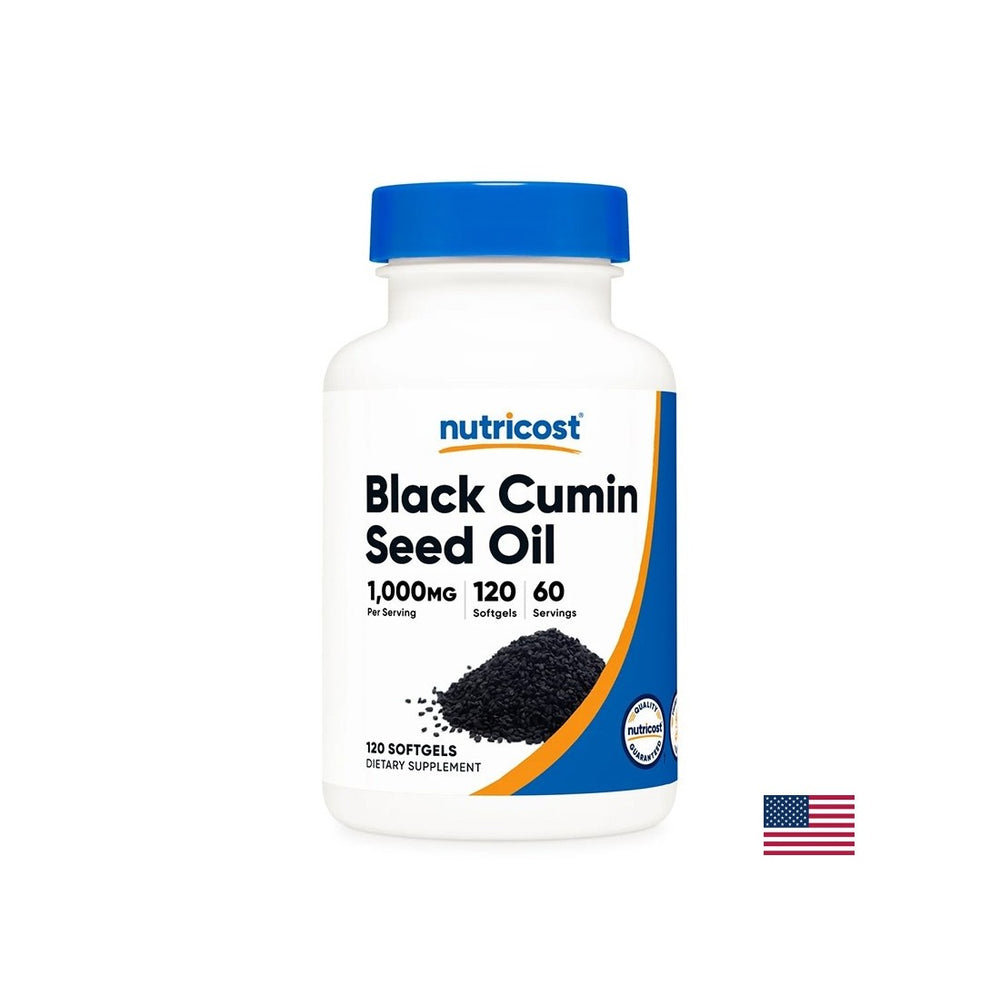 Imunitate puternică și digestie bună - Chimen negru (ulei din semințe), 500 mg x 120 capsule gelatinoase moi