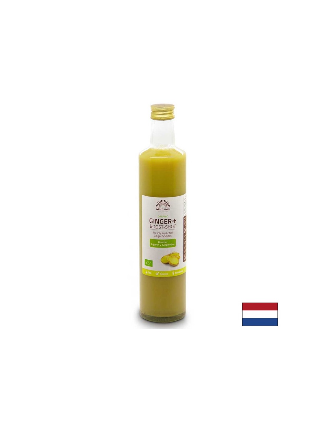 Suc de lamaie si ghimbir bio pentru uz culinar, 500 ml