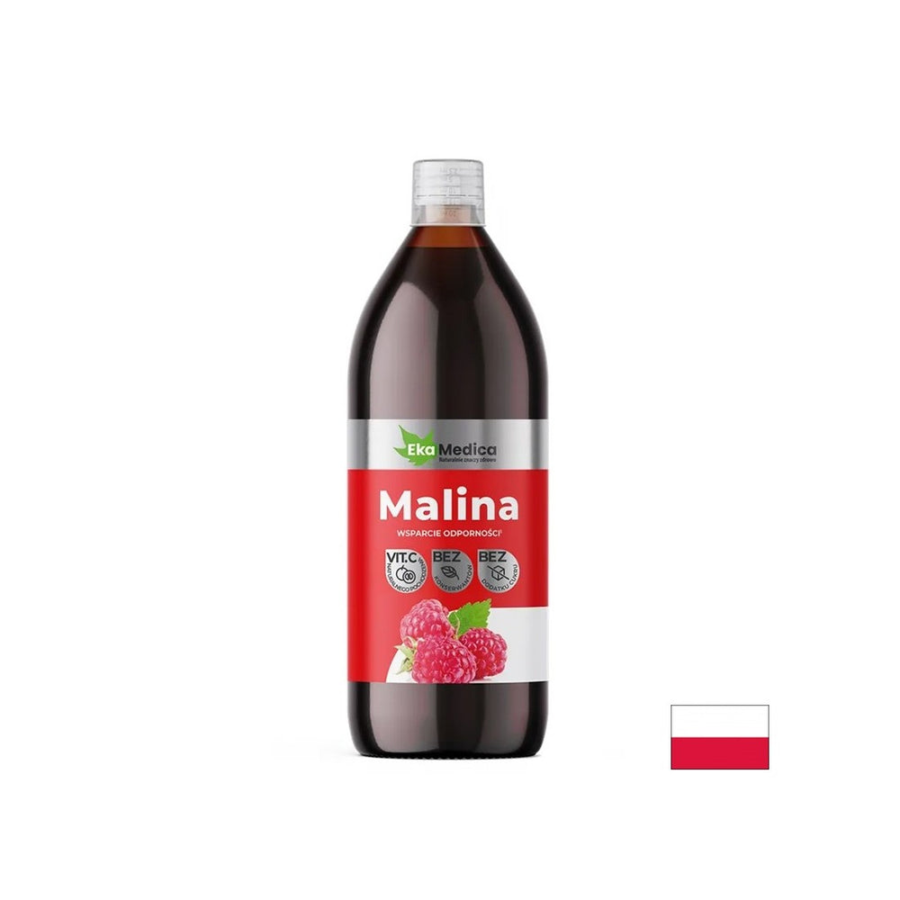 Suc de zmeură (îmbogățit cu camu camu) - Imunitate puternică, 500 ml