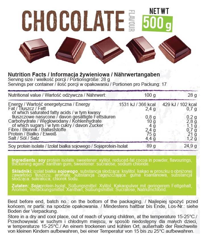Proteine ​​din soia - 500 de grame