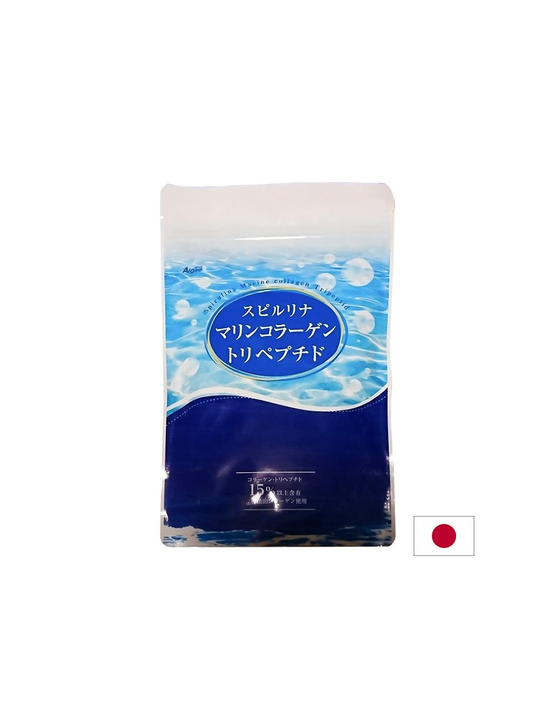 Spirulină japoneză + peptide de pește și vitamina C - susține articulațiile și pielea, 800 de comprimate