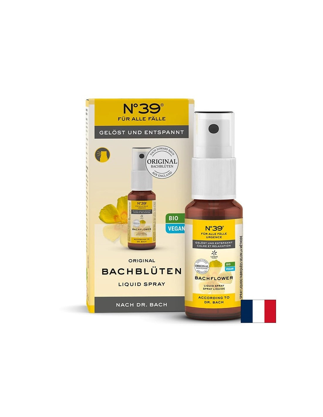 Dr. Bach Spray N°39 - Urgențe pentru calm și relaxare, 20 ml Lemon Pharma