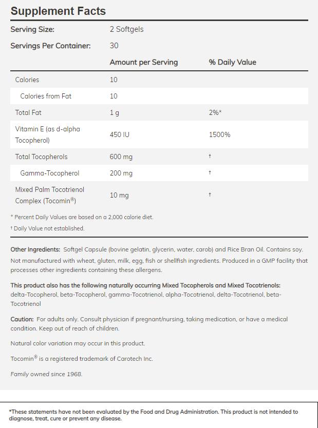 Complex Gamma E avansat - 120 capsule de gel