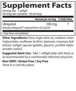 BEST Ubiquinol Kaneka QH 100 mg - 60 capsule de gel