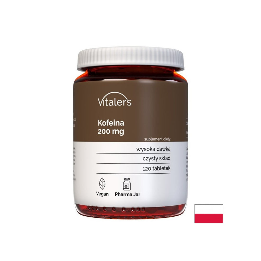 Stimulează energia și funcția creierului - Cafeină, 200 mg x 120 comprimate
