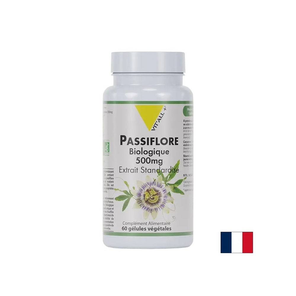 Stres și insomnie - Floarea pasiunii, BIO, 500 mg x 60 capsule
