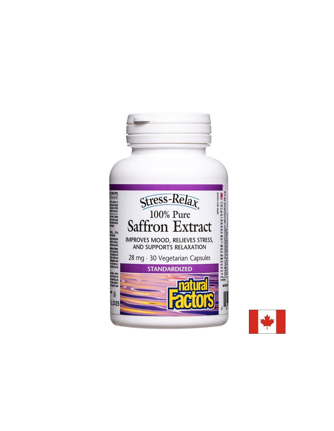 Stres și depresie - șofran (extract standardizat), 28 mg x 30 V capsule Natural Factors