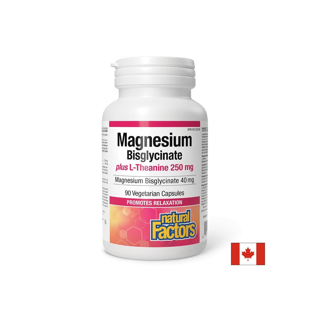 Stres și bună dispoziție - Magneziu (bisglicinat) 40 mg + L-Teanină 250 mg x 90 capsule