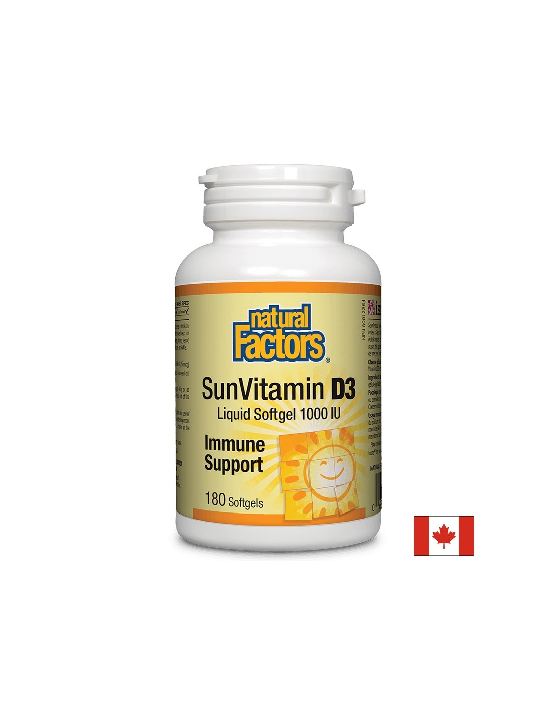 SunVitamin D3 1000 UI - 180 capsule de gel
