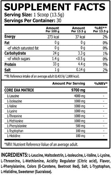 Pulbere EAA | Aromat - 405 grame