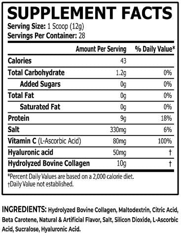 Colagen | cu acid hialuronic și vitamina C - 336 grame