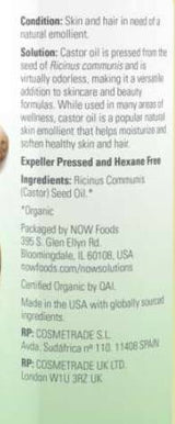 Ulei de ricin | 100% certificat organic - 237 ml