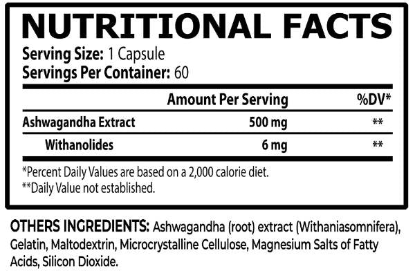 Ashwagandha 500 mg - 60 capsule